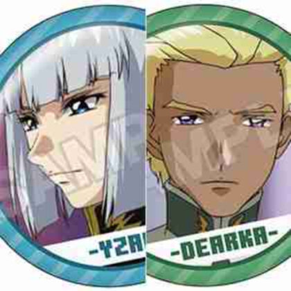 (s)機動戦士ガンダムSEED DESTINY 場面写 ペア缶バッジ イザーク・ジュール&ディアッカ・エルスマン 送料別880円