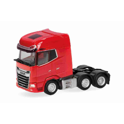 1/87 DAF XG+ フェイスリフトトラクター 3軸 ブライトレッド