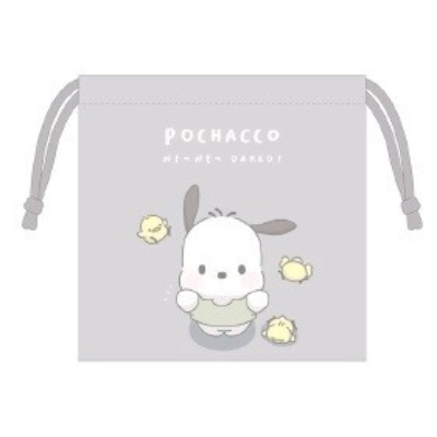 Hey, hey, hold me! Pochacco Drawstring Bag Sanrio Characters - Pochacco Drawstring Bag (ねぇねぇ抱っこ! 巾着 ポチャッコ サンリオキャラクターズ - 巾着 ポチャッコ)