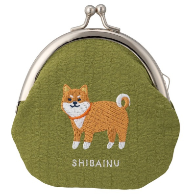Embroidered Folding Pants Shiba Inu Arriving in Late January - Embroidered Folding Pants Shiba Inu Arriving in Late January (1月下旬入荷 刺繍ガマグチ 柴犬 - 刺繍ガマグチ 柴犬 1月下旬入荷)