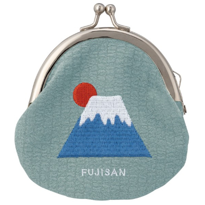 Embroidered fukumi ... (1月下旬入荷 刺繍ガマグチ 富士山 - 刺繍ガマグチ 富士山 1月下旬入荷)