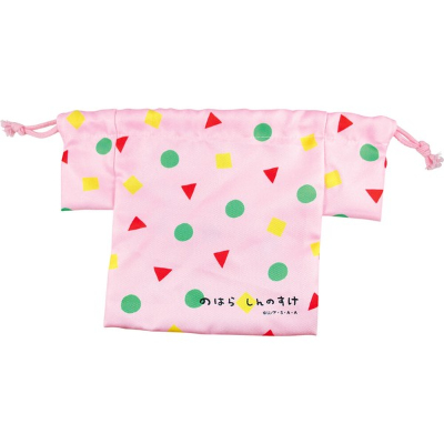 Crayon Shin-chan Pajama-shaped Drawstring Bag Pink (クレヨンしんちゃん パジャマ型巾着 ピンク) - Image 4