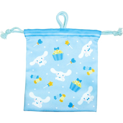 Sanrio Drawstring Pouch with Inner Pocket - Love Me Colors/Cinnamoroll (サンリオ 内ポケット付き巾着 ラブミーカラーズ/シナモロール) - Image 2