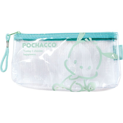Sanrio Clear Mesh Flat Pouch Pochacco (サンリオ クリアメッシュフラットポーチ ポチャッコ)