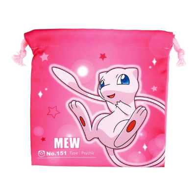 Pokémon Flat Drawstring Bag Starlight/Mew (ポケットモンスター フラット巾着 スターライト/ミュウ)