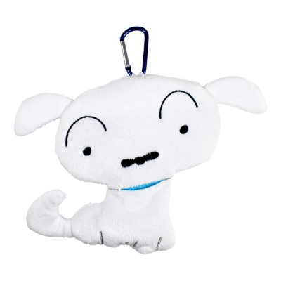 Crayon Shin-chan Die-Cut Flat Pouch, White (クレヨンしんちゃん ダイカットフラットポーチ シロ)