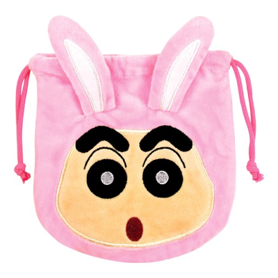 Crayon Shin-chan Kigurumi Drawstring Bag Rabbit (クレヨンしんちゃんきぐるみ 巾着 うさぎ)