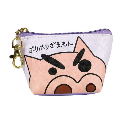 Crayon Shin-chan Triangular Mini Pouch Close-up/Buri-Burizaemon (クレヨンしんちゃん 三角ミニポーチ ドアップ/ぶりぶりざえもん)