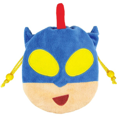 Crayon Shin-chan Plush Drawstring Bag Action Kamen (クレヨンしんちゃん ぬいぐるみ巾着 アクション仮面) - Image 3