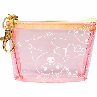 Sanrio Chocotto Triangular Clear Pouch, Pink (サンリオ chocotto三角クリアポーチ ピンク)