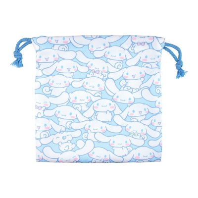Sanrio Flat Drawstring Bag Gyugyu 2/Cinnamoroll (サンリオ フラット巾着 ぎゅうぎゅう2/シナモロール)
