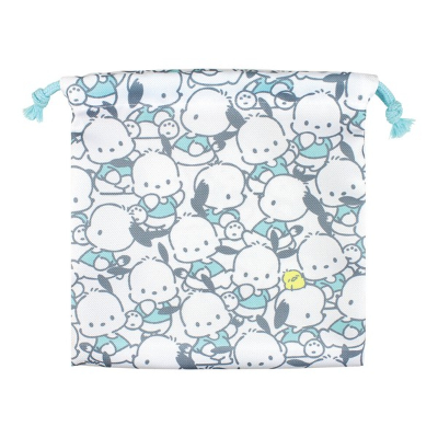 Sanrio Flat Drawstring Bag Gyugyu 2/Pochacco - ▲Sanrio Flat Drawstring Bag Gyugyu 2/Pochacco (サンリオ フラット巾着 ぎゅうぎゅう2/ポチャッコ - ▲サンリオ フラット巾着 ぎゅうぎゅう2/ポチャッコ)