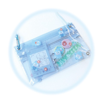 Sanrio Characters Shoulder Clear Pouch Hangyodon (サンリオキャラクターズ ショルダーつきクリアポーチ ハンギョドン) - Image 3