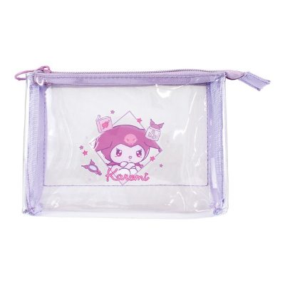 Sanrio Characters 3-Piece Clear Mesh Pouch - Amaenbo Namida/Kuromi (サンリオキャラクターズ 3Pクリアメッシュポーチ 甘えんぼナミダ/クロミ)