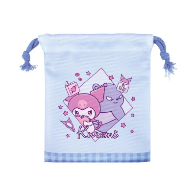 Sanrio Characters 2-Piece Drawstring Bag Set: Amaenbo Namida/Kuromi (サンリオキャラクターズ 2P巾着セット 甘えんぼナミダ/クロミ) - Image 6