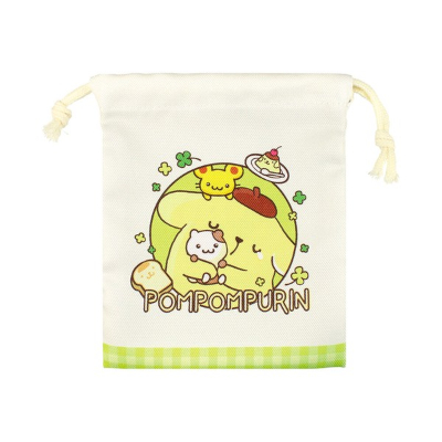Sanrio Characters 2-Piece Drawstring Bag Set: Amaenbo Namida/Pom Pom Purin (サンリオキャラクターズ 2P巾着セット 甘えんぼナミダ/ポムポムプリン) - Image 2