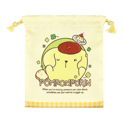Sanrio Characters 2-Piece Drawstring Bag Set: Amaenbo Namida/Pom Pom Purin (サンリオキャラクターズ 2P巾着セット 甘えんぼナミダ/ポムポムプリン) - Image 3