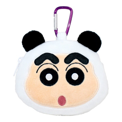 Crayon Shin-chan Plush Zipper Mascot with Carabiner Transformation Shin-chan/Panda (クレヨンしんちゃん カラビナ付きぬいぐるみファスナーマスコット 変身しんちゃん/ぱんだ)