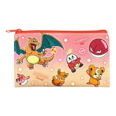 Pokémon Flat Multi-Pouch Gradient/Red & Orange (ポケットモンスター フラットマルチポーチ グラデーション/レッド&オレンジ)