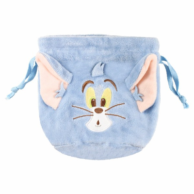 Tom and Jerry gusseted mascot drawstring bag TM (トムとジェリー マチ付きマスコット巾着 TM)