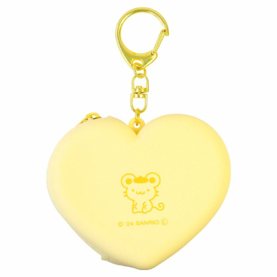 Sanrio Characters Heart-Shaped Silicone Mini Pouch Pompompurin (サンリオキャラクターズ ハート型シリコーンミニポーチ ポムポムプリン) - Image 2