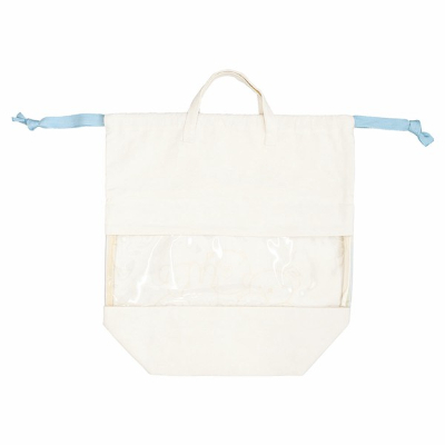 Miffy Big Drawstring Storage Bag Blue Green (ミッフィー ビッグ巾着ストレージ ブルーグリーン) - Image 2