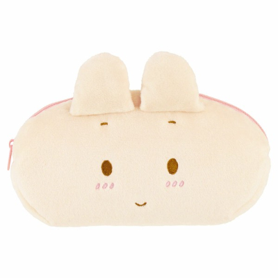 Maron Cream Plush Face Pen Pouch Maron Cream (マロンクリーム ぬいぐるみフェイスペンポーチ マロンクリーム)