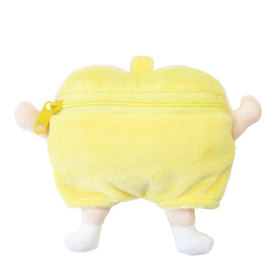 Crayon Shin-chan Plush Zipper Mascot with Carabiner - Butt-Only Alien (クレヨンしんちゃん カラビナ付きぬいぐるみファスナーマスコット ケツだけ星人) - Image 2