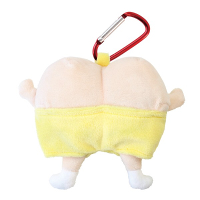 Crayon Shin-chan Plush Zipper Mascot with Carabiner - Butt-Only Alien (クレヨンしんちゃん カラビナ付きぬいぐるみファスナーマスコット ケツだけ星人)