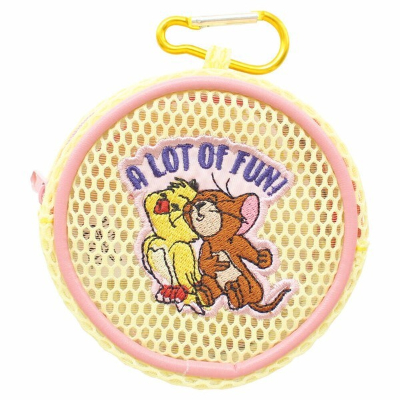 Tom and Jerry Mesh Mini Pouch Yellow (トムとジェリー メッシュミニポーチ イエロー)