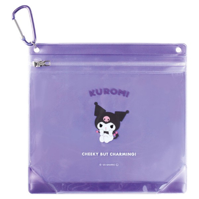 Sanrio Characters Carabiner Zipper Case Kuromi (サンリオキャラクターズ　カラビナジッパーケース　クロミ)