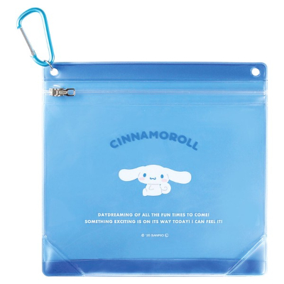 Sanrio Characters Carabiner Zipper Case - Cinnamoroll (サンリオキャラクターズ　カラビナジッパーケース　シナモロール)