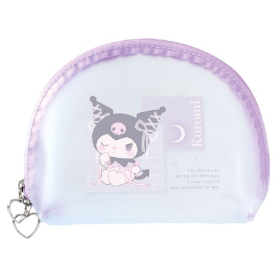 Sanrio Characters Clear Matte Pouch Ballet Core/Kuromi (サンリオキャラクターズ クリアマットポーチ　バレエコア／クロミ)