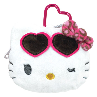 Sanrio Characters Hello Kitty Plush Zipper Mascot with Carabiner - Sanrio Characters Hello Kitty Plush Zipper Mascot with Carabiner Leopard Print (サンリオキャラクターズ カラビナ付きぬいぐるみファスナーマスコット ハローキティ - サンリオキャラクターズ カラビナ付きぬいぐるみファスナーマスコット ハローキティ ヒョウ柄)
