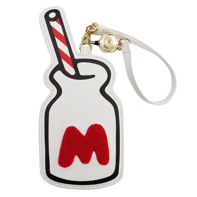 Hello Kitty Classic Die-Cut Reel Pass Case Milk Bottle Sanrio - Die-Cut Reel Pass Case Milk Bottle (ハローキティ クラシック ダイカットリールパスケース ミルク瓶 サンリオ - □ダイカットリールパスケース ミルク瓶)