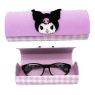 Gingham Sagara Glasses Case Kuromi Sanrio - Kuromi Glasses Case (ギンガムサガラ メガネケース クロミ サンリオ - クロミ メガネケース)