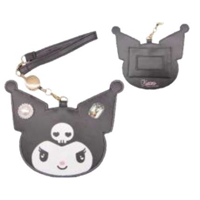 Kuromi French Girly Die-Cut Reel Pass Sanrio Characters - Kuromi Die-Cut Reel Pass (クロミ フレンチガーリー ダイカットリールパス サンリオキャラクターズ - クロミ ダイカットリールパス)