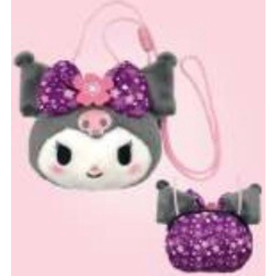 Sakura Kimono Face Pouch Kuromi Sanrio Characters - Sakura Kimono Face Pouch Kuromi (桜着物 フェイスポシェット クロミ サンリオキャラクターズ - 桜着物 フェイスポシェット クロミ)