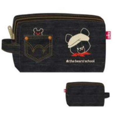 The Bears' School EDWIN Collaboration Square Pouch - EDWIN Collaboration Square Pouch (くまのがっこう EDWINコラボ スクエアポーチ - EDWINコラボ スクエアポーチ)