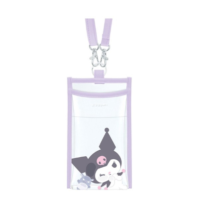 Pictoo Clear Shoulder Bag for Smartphones Sanrio Characters - Kuromi (Pictoo スマホも入るクリアショルダー サンリオキャラクターズ - クロミ)