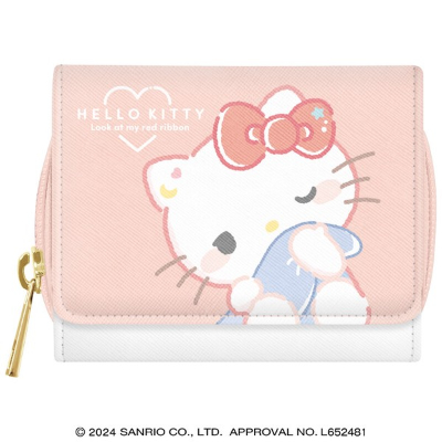 Sanrio Characters - Hello Kitty Tri-fold Wallet (三つ折り財布 むにゃっと サンリオキャラクターズ - ハローキティ)