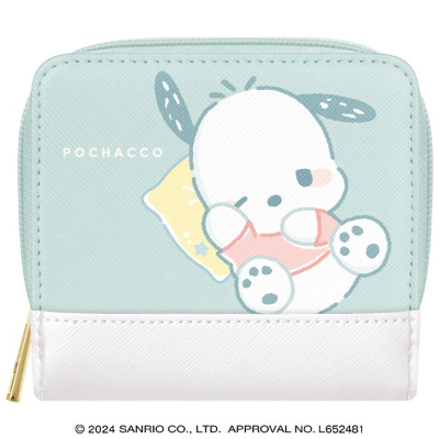 Munyatto Bifold Wallet Sanrio Characters - Pochacco (二つ折り財布 むにゃっと サンリオキャラクターズ - ポチャッコ)