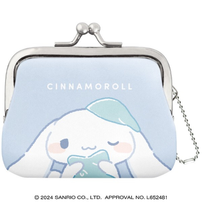 Sanrio Characters - Cinnamoroll Coin Purse (ガマ口コインケース むにゃっと サンリオキャラクターズ - シナモロール)