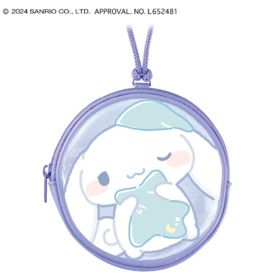 Round Coin Pouch Sanrio Characters - Cinnamoroll (丸型コインポーチ サンリオキャラクターズ - シナモロール)