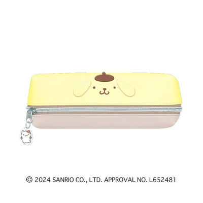 Mimipyoko 2-Room Pencil Case Sanrio Characters - Pompompurin (みみぴょこ 2ルームペンケース サンリオキャラクターズ - ポムポムプリン)