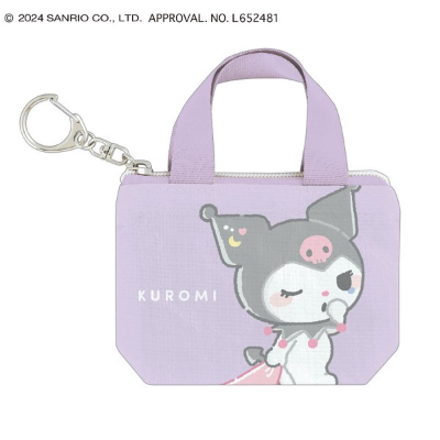 Tote-style coin pouch Sanrio Characters - Kuromi (トート型コインポーチ サンリオキャラクターズ - クロミ)