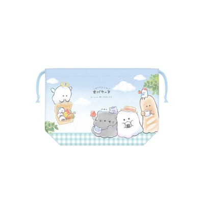 Lunch Drawstring Bag - Obakeinu / Bento (ランチ巾着 どろどろ〜んオバケーヌ - オバケーヌ/おべんとう)