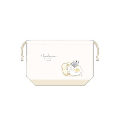 Lunch Drawstring Bag Obakeinu Bread Lunch - Obakeinu/Bread (ランチ巾着 オバケーヌ パンランチ - オバケーヌ/パン)