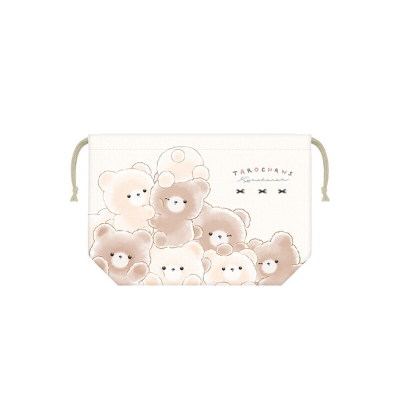 Lunch Drawstring Bag Tarochans - Kumataros (ランチ巾着 たろちゃんず - くまたろず)
