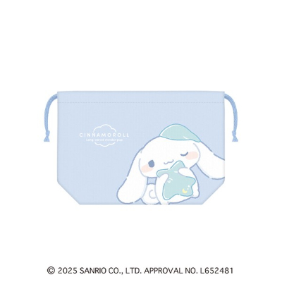 Lunch Drawstring Bag Sanrio Characters Cinnamoroll Munyatto Lunch Cinnamoroll - Munyatto/Cinnamoroll (ランチ巾着 サンリオキャラクターズ シナモロール むにゃっとランチシナモロール - むにゃっと/シナモロール)